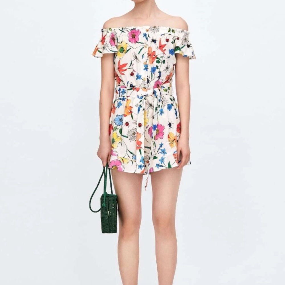 Zara Floral /Bugs Cotton Romper